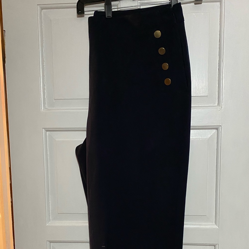 Eloquii Nacy Blue Wide Leg Trouser Size 22